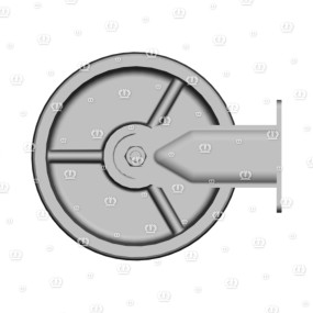 Rad D=250 Vollstahl Krone