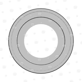 Deckel rechts Rd.120X23 Krone