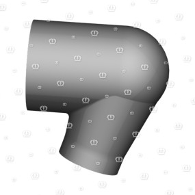 Reinluftknie Rd200/135/71, Krone