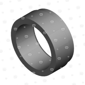 Distanzbuchse Ro=44,5X6,3 Krone