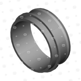 Faltenschlauch Schwarz Krone 2280490