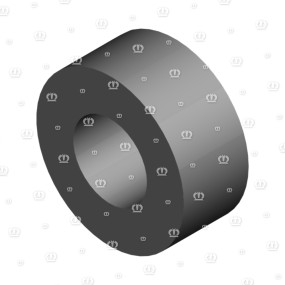 Abst.buchse Rd=25X6,3X11 Krone 2282511