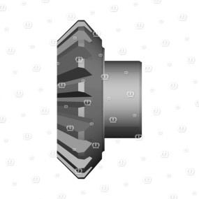 Kegelrad 20-23 Z=20 M=6 Krone