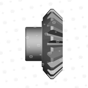 Kegelrad 20-23 Z=20 M=6 Krone