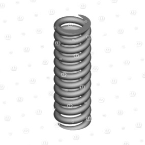 Druckfeder Rd=6,3X28,7X100 Krone 2322940