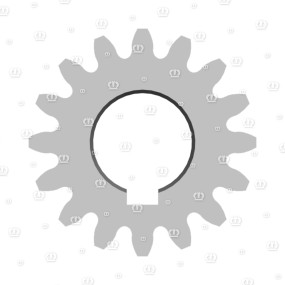 Stirnrad Z=16 Rd.60X43 Krone