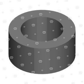 Pu-Buchse 47X22 Krone 2555011
