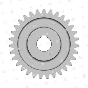 Stirnrad M=5 Z=31 W.-Durchm. 35 Mm Krone
