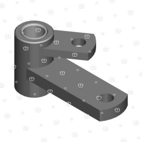 Spannhebel Re. mit Du-Buchse Krone 2777001