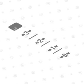 Aufkleber "0-1-2-3" Gruen Krone 2784152