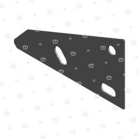 Distanzblech T=2 Krone