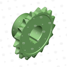 Kettenrad 17 Z. 3/4″ 35 B. Krone