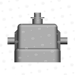 Blindkappe Bu/St Silber Krone