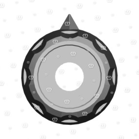 Drehknopf Krone