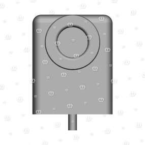 Stecker 4-P Bu Schwarz Krone