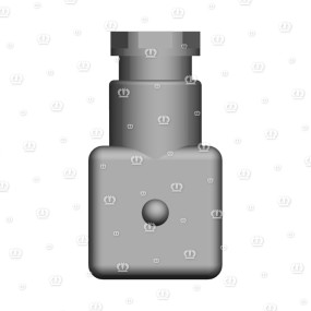 Stecker 4-P Bu Schwarz Krone
