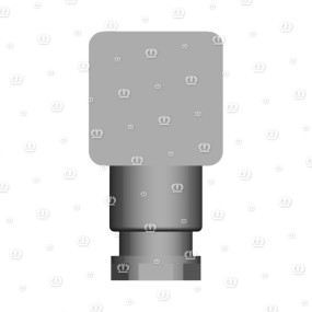Stecker 4-P Bu Schwarz Krone
