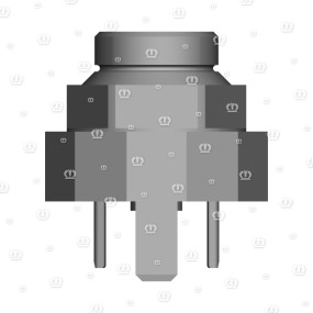 Stecker 3-P St Schwarz Krone