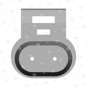Blindstecker 2-P Bu Schwarz Krone