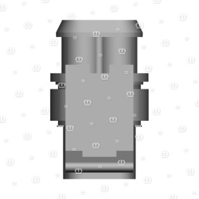 Blindstecker 2-P Bu Schwarz Krone