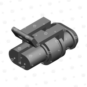 Blindstecker 2-P Bu Schwarz Krone