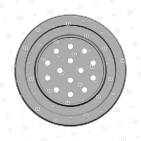 Stecker 14-P Bu Schwarz Krone