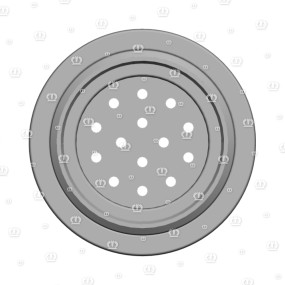 Stecker 14-P Bu Schwarz Krone