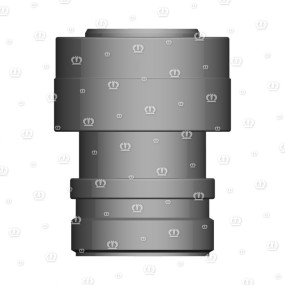 Stecker 14-P Bu Schwarz Krone