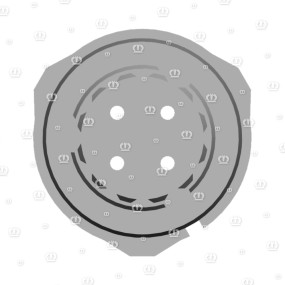 Stecker 4-P Bu Schwarz Krone