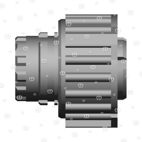 Stecker 4-P Bu Schwarz Krone