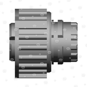 Stecker 4-P Bu Schwarz Krone