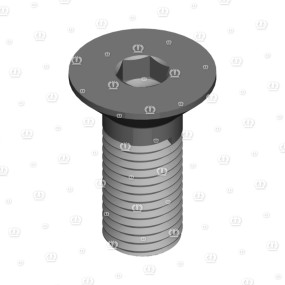 Senkschraube I-6Kt M20X50 Zn8 08.8 Krone 9032510