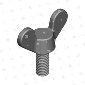 Fluegelschraube M 10X25 Krone 9061451