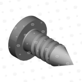 Linsen- Blechschraube 6,3×16 Krone