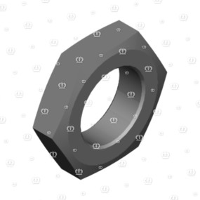 6Kt-Mutter Niedr. Form M30 X 1,5 A3G Krone 9085411