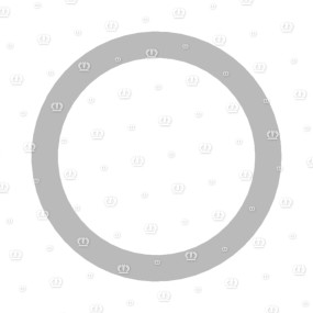 Passcheibe 75X95X0,3 Krone