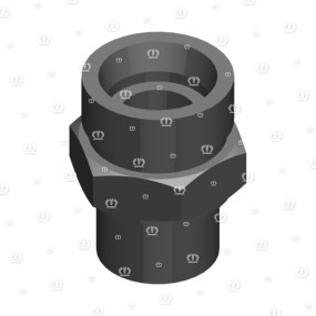 Einschraubstutzen L 18 R Krone