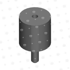 Gummipuffer Krone