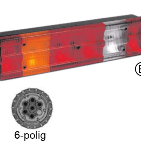 Leuchte Actros, Li. 6Pins 100100013