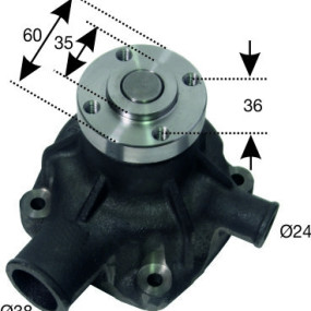 Wasserpumpe Verstärkt Mwm 500012703