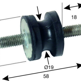 Gummilager Kühler Steyr 500019001