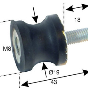 Gummilager Kühler Steyr 500019002