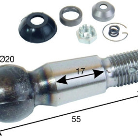 Kugelbolzensatz T80 Ø20 Kugel 522100030