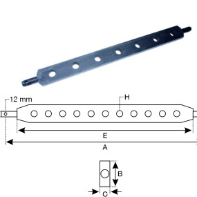Ackerschine 930Mm, 7 Löcher 522200004