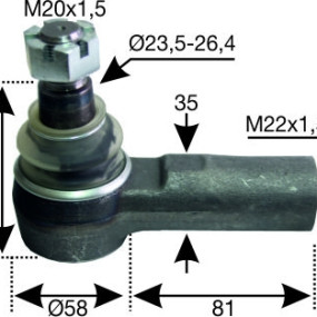 Kugelgelenk M22X1,5R 522300009