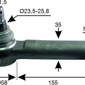 Kugelgelenk M22X1,5 522300010