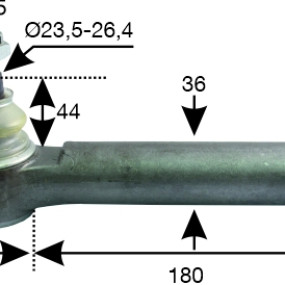 Kugelgelenk M22X1,5Ig 23,5-26, 522300015