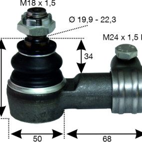 Kugelgelenk M24X1,5Rig 19,9-22 522300703