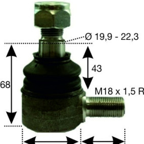 Kugelgelenk M18X1,5 522300758