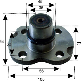 Achsschenkelbolzen Oben Car 522512681
